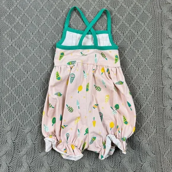 Wildflowers Day Dream Baby Romper Ice Cream and Sweet Treat Pattern ~ 3M - Picture 9 of 12